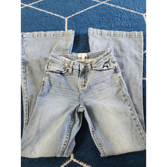 Shyanne Country Wide Leg Women's Light Wash Denim Jeans 26Wx34L - Picture 1 of 11
